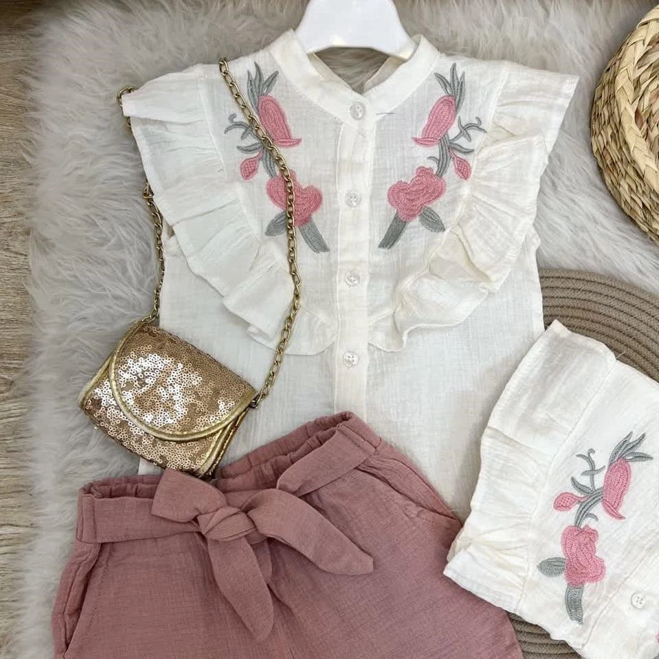 تیشرت دکمه دار موسلین و شلوارک  زارا ترک کد 5975 35399ba6-cdf4-437b-b5a3-00bc3cbf848f.jpg