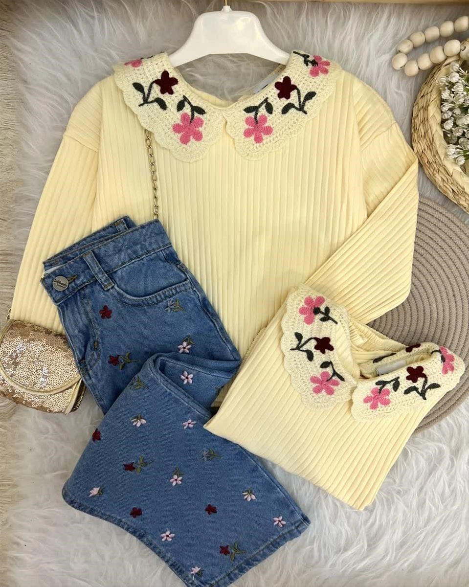 دوتیکه بلوز کبریتی یقه گلدوزی  و شلوار جین گلدوزی ترک کد10400 6fdca6c2-e4d2-4014-b547-8d794491dd31.jpg