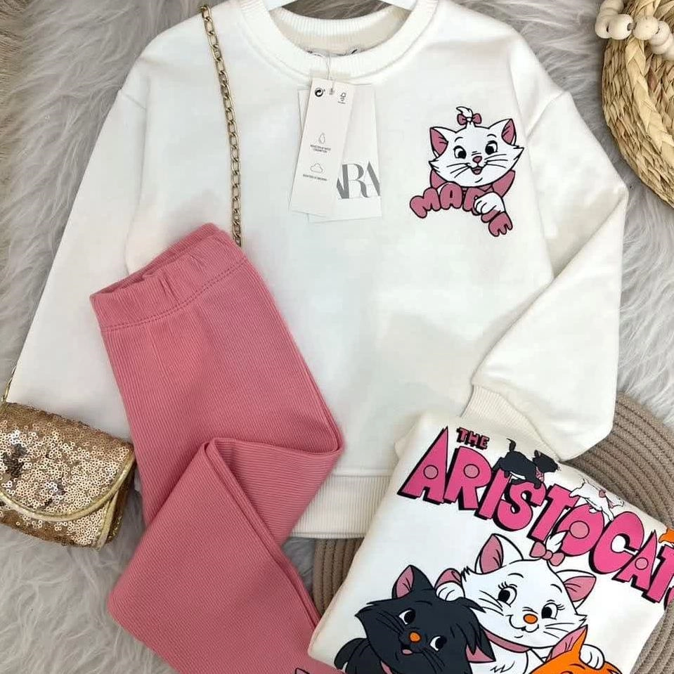 دورس سه نخ و شلوار کبریتی پشت و رو طرحدار گربه اشرافی زارا ترک کد  6168 93804c08-b13e-44a0-b556-89969916967c.jpg