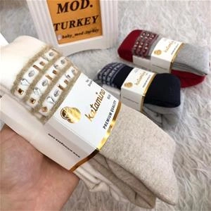 جوراب شلواری حوله ای دخترانه ترک کد 1458