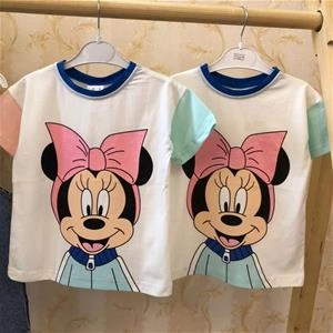 تیشرت میکی پاپیون صورتی مارک زارا دخترانه ترک کد 2800