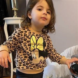 بلوز پلنگی میکی دخترانه ترک کد 1304