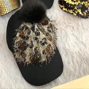 کلاه پلنگی نقابدار پرزدار دخترانه کد 1343