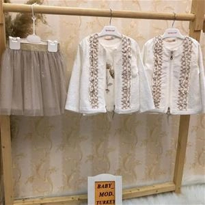 سه تیکه بلوز دامن طرح گل دخترانه ترک کد 2432