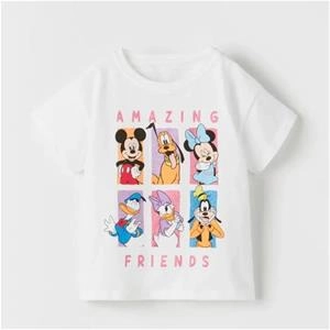 تیشرت سفید amazing ferinds مارک زارا ترک کد 2671