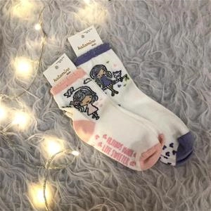 جوراب نخ پنبه دخترانه ترک کد 1727