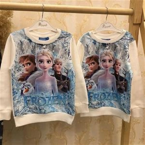 بلوز ضخیم فروزن دخترانه ترک کد 2350