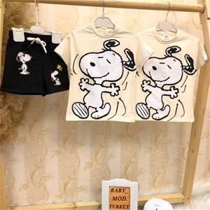 دو تیکه تیشرت شلوارک اسنوپی مارک زارا ترک کد3360