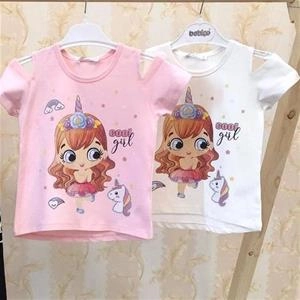 تیشرت تک شاخ دخترانه ترک کد 1047
