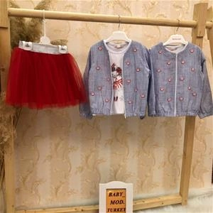 سه تیکه بلوز دامن قرمز دخترانه ترک کد 2546
