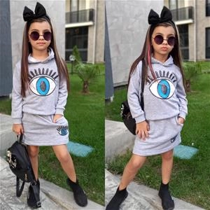 هودی دامن طرح چشم دخترانه ترک کد 2305