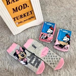 جوراب حوله ای طرح میکی دخترانه ترک کد 1543