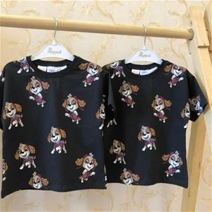 تیشرت خاکستری سگ های نگهبان مارک زارا کد  3050
