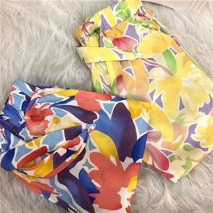 شلوار گلدار رنگارنگ در دو رنگ دخترانه ترک کد 3099