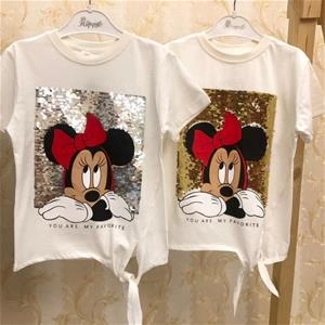 تیشرت پولکی میکی مارک زارا دخترانه ترک کد 2688