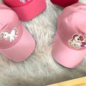 کلاه نقابدار صورتی تک شاخ دخترانه کد 3066