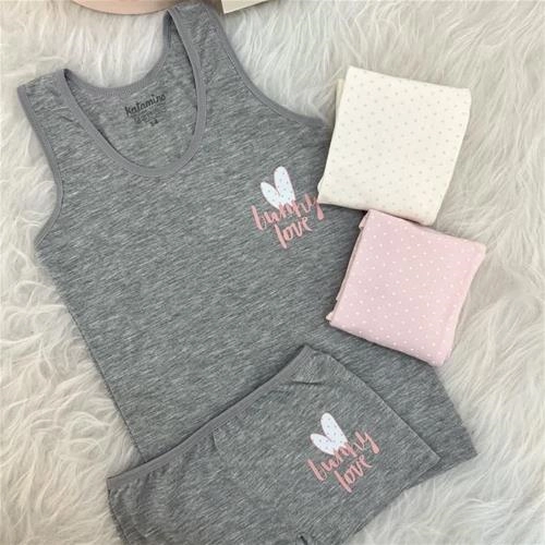 دو تیکه ست زیر در طرح های مختلف دخترانه ترک 3-10سال  کد 6261