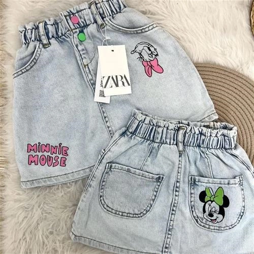 دامن جین میکی و اردک زارا ترک کد 5794