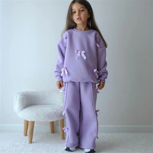 تکرار ست دوتیکه کرکدار  یاسی پاپیون دار ترک کد 18463