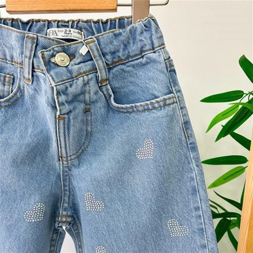 شلوار بگی قلبی ترک 2-8سال زارا ترک کد 6255