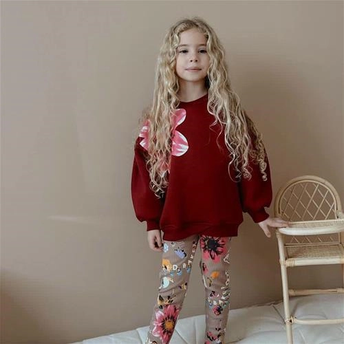 ست دوتیکه کرکدار  گل ترک 3-10سال کد 18746