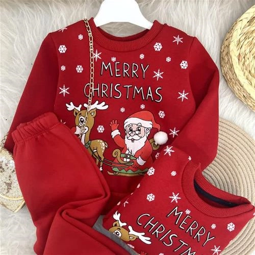 ست های کرکدار کریسمسی ترک 2-4سال کد 18742