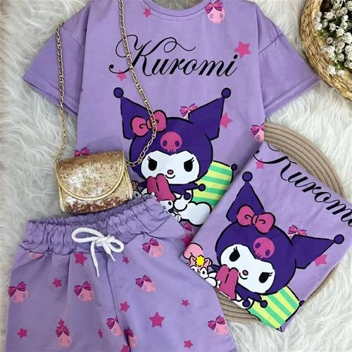 دوتیکه تیشرت شلوارک کرومی یاسی ترک کد 18249