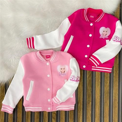 کت کرکدار دکمه دار باربی 3-10سال ترک کد 5022