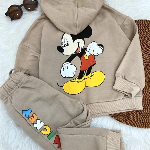 دوتیکه هودی شلوار دورس میکی رنگ رنگی  زارا ترک کد 4875