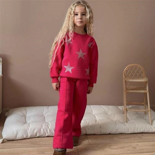 ست دوتیکه کرکدار نگین دار ستاره ترک کد 18691