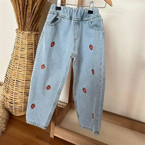 شلوار گلدوزی توت فرنگی زارا ترک کد 5841