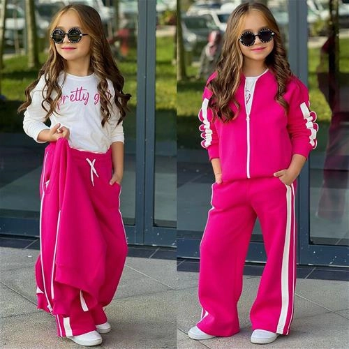 تکرار ست سه تیکه سویشرت شلوار کرکدار ترک5-14سال  کد 18596