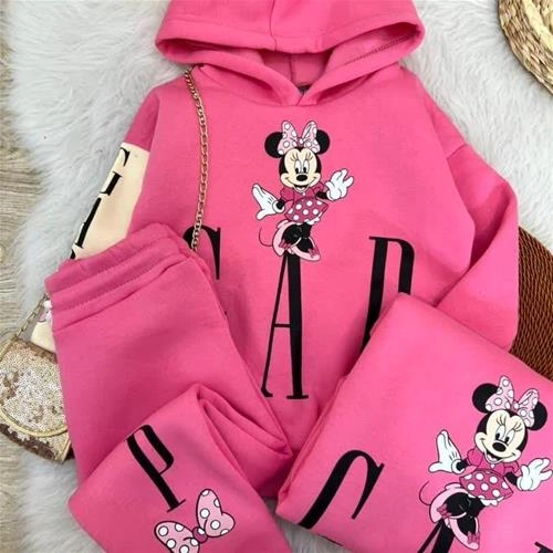 دو تیکه هودی شلوار کرکدار میکی گپ ترک کد 5367