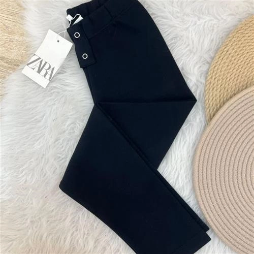 شلوار سرمه ای دو دکمه زارا ترک 3-9سال  کد 6055