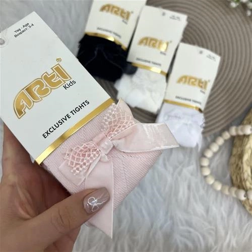 جوراب شلواری پاپیون برجسته ترک کد 3-10سال کد6272