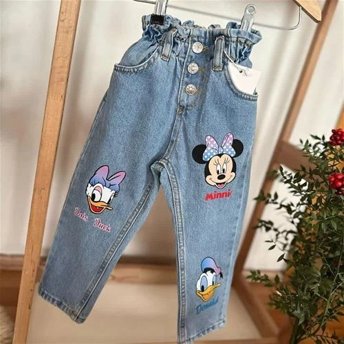 تکرار شلوار جین میکی و اردک ترک زارا 3-10سال  کد  6088