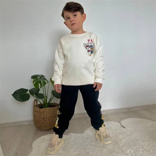 ست دو تیکه کرکدار پاپاترول پشت طرحدار ترک کد 18686