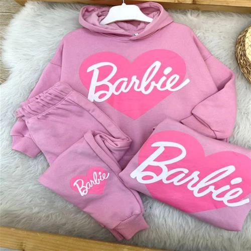 دو تیکه هودی شلوار سه نخ  باربی زارا ترک کد 5196