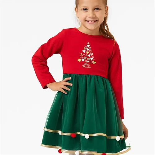 پیراهن کرکدار خفیف قلب قلبی کریسمسی ترک کد 18722