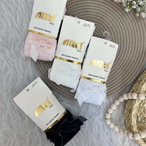 جوراب شلواری پاپیون برجسته ترک کد 3-10سال کد6272