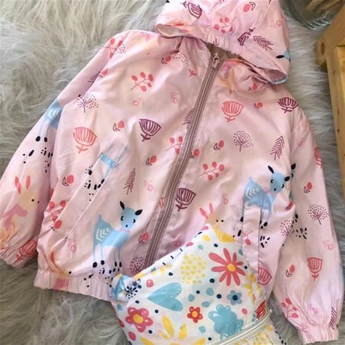 بارانی رنگی رنگی دخترانه ترک کد 3746