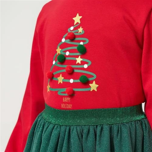 دوتیکه بلوز خفیف کرکدار و دامن ترک کاج کد 18728