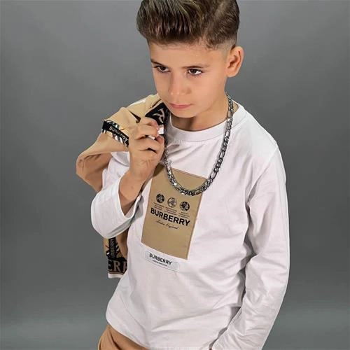 سه تیکه سویشرت شلوار سه نخ و بلوز بربری ترک کد 18603