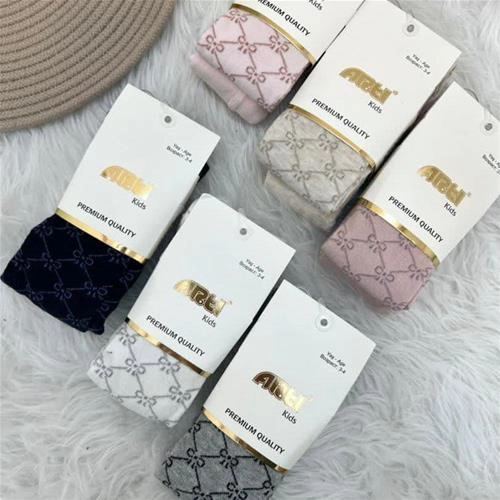 جوراب شلواری طرح  پاپیون 3-8سال  ترک کد 5496