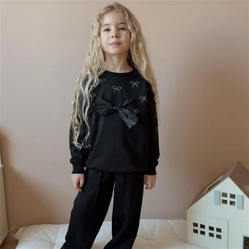 دوتیکه دور س شلوار  پاپیون ترک 5-14سال  کد 18834