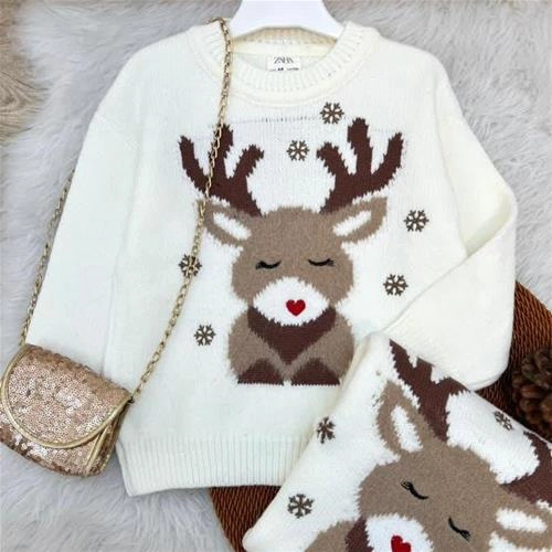 بافت گوزن و برف زارا ترک کد 5302