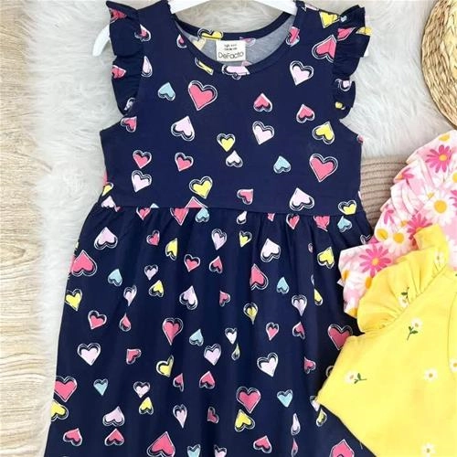 پیراهن نخی 4طرح مارک defacto ترک کد 5856