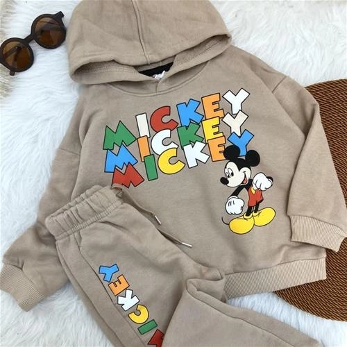 دوتیکه هودی شلوار دورس میکی رنگ رنگی  زارا ترک کد 4875