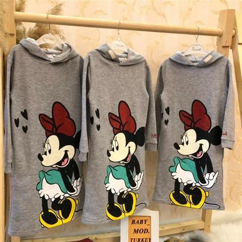 هودی بلند دورس میکی دخترانه ترک کد 2441