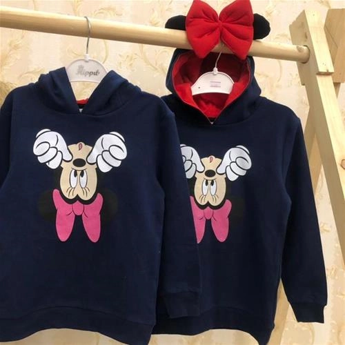 هودی ضخیم میکی دخترانه ترک کد 1852